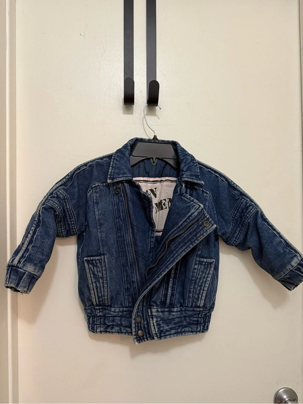 Urban Equipment Kids Blue Distressed WashDenim Moto Jacket